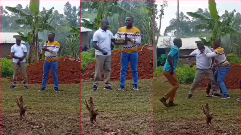 Two politicians took on each other physically in Kakamega.